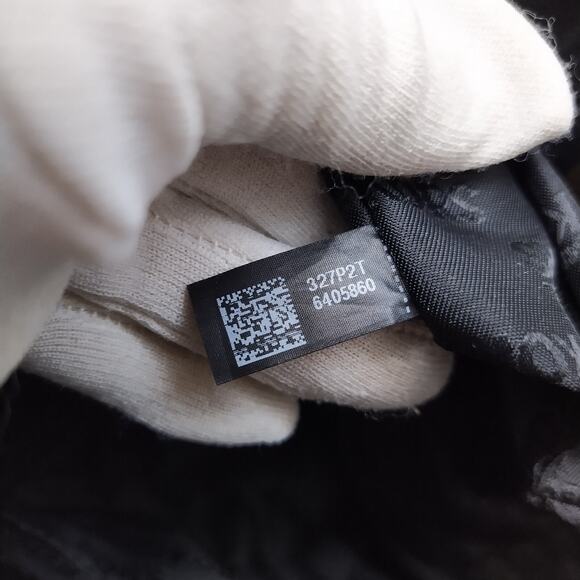 Michael Kors Black Leather Chevron Double Handles Satchel Shoulder Bag - Picture 12 of 16